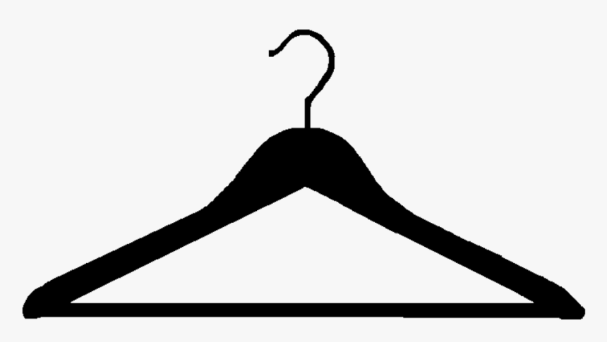 Hanger Transparent Fancy - Silhouette Of A Clothes Hanger, HD Png Download