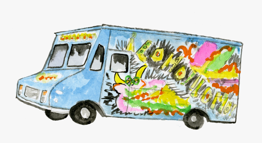 Taco Truck Png - Food Truck Transparent Background, Png Download