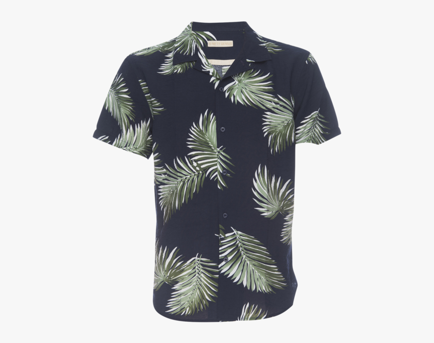 Truman Camp Shirt In Palm Leaf Print - Polo Shirt, HD Png Download