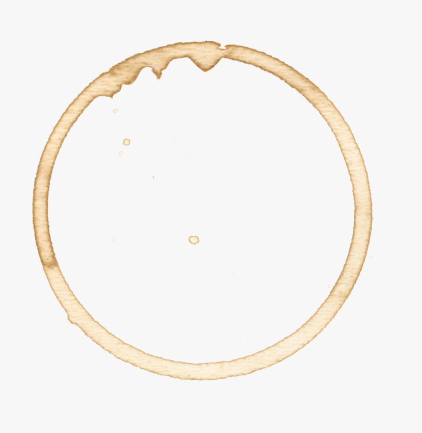 Coffee Ring Png - Circle, Transparent Png