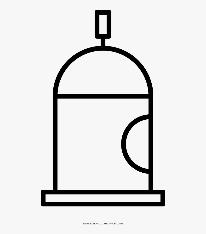 Spray Paint Coloring Page - Desenho Treinamento Fisico, HD Png Download