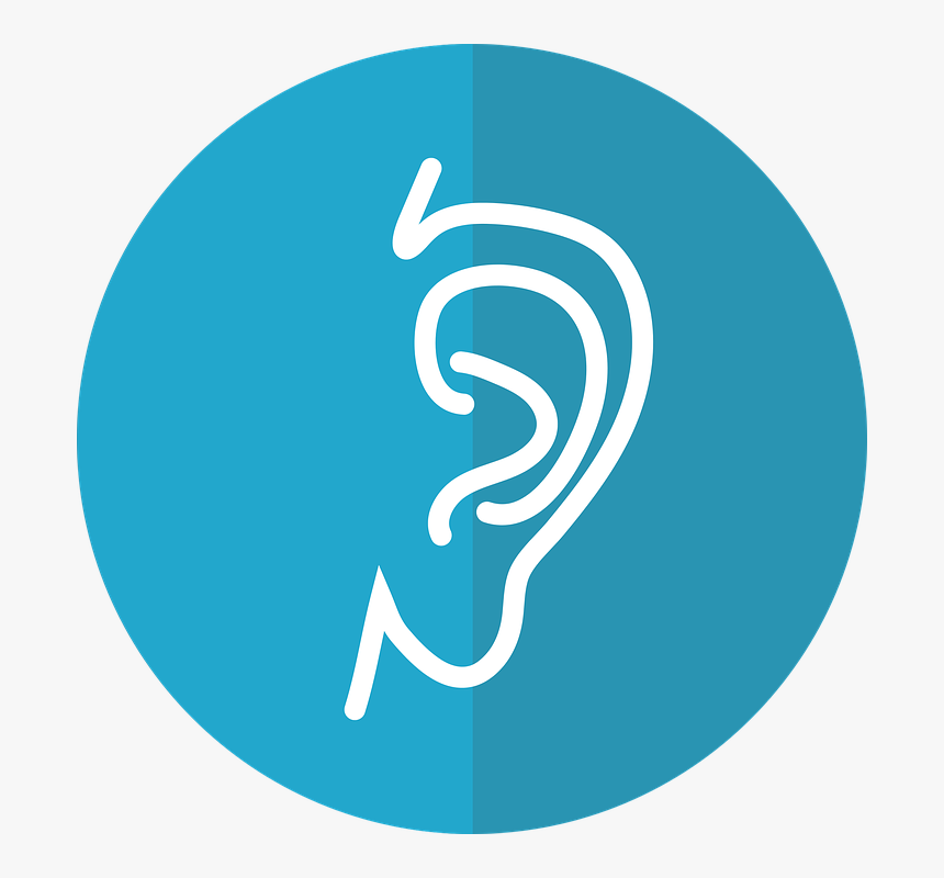 Ear Icon, Ear, Hearing, Ear Phenotype, Hear - Hearing Icon Clipart, HD Png Download