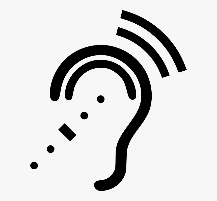 Hearing, Ear, Sound, Listen, Deaf, HD Png Download