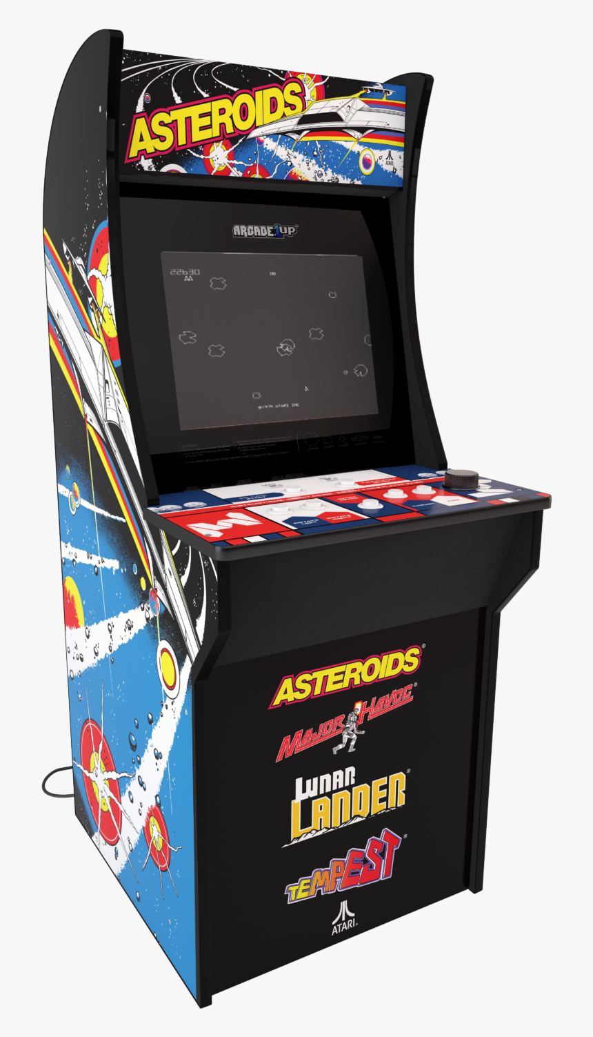 Asteroids Arcade 1 Up, HD Png Download