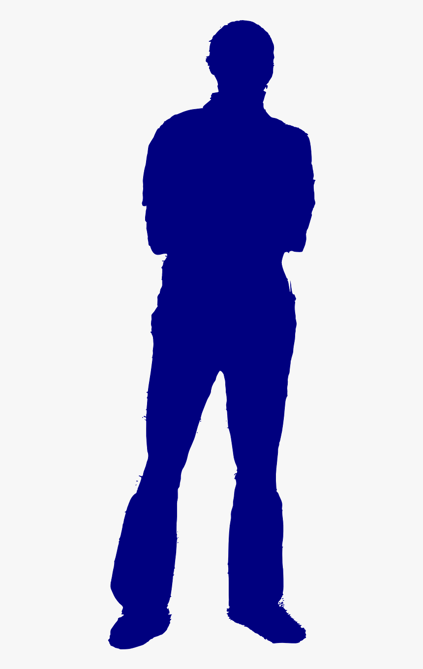 Standing Man Silhouette Png, Transparent Png