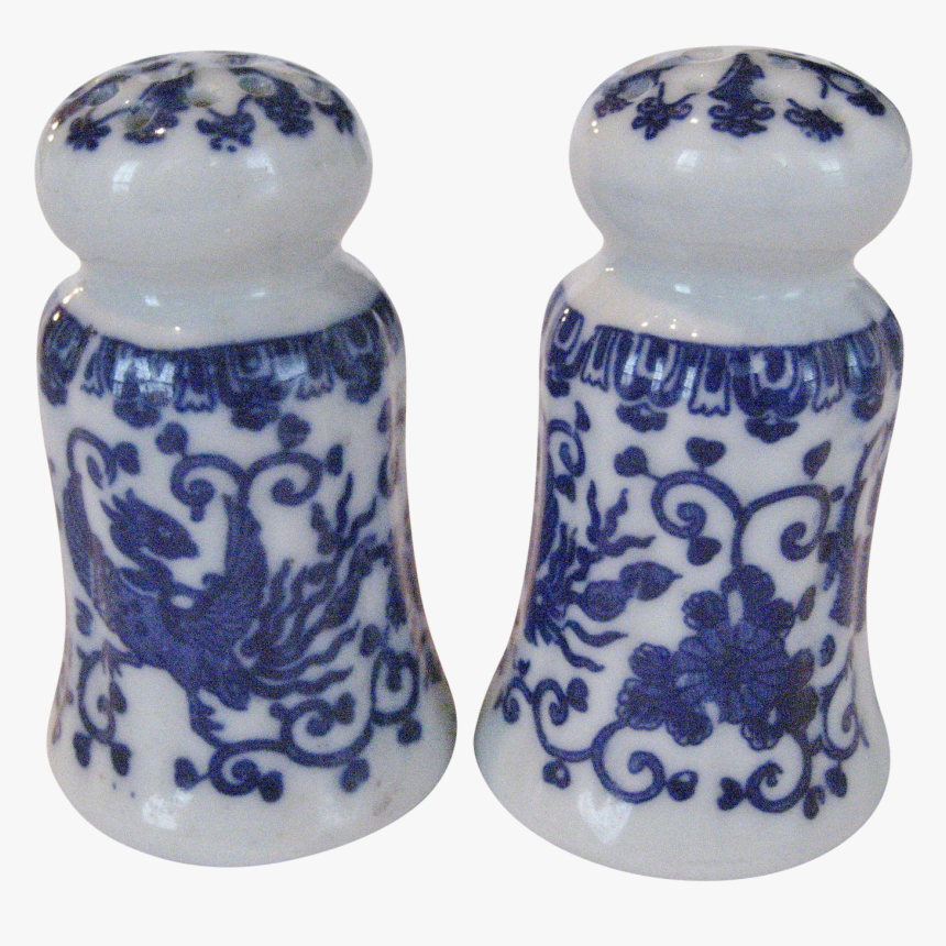 Blue And White Salt And Pepper Shakers, HD Png Download
