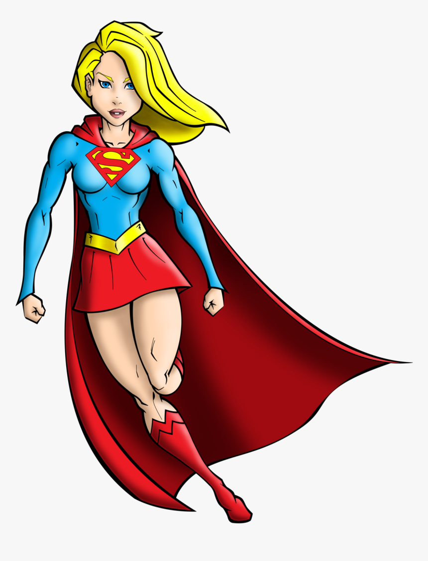Supergirl Color By Jest84 Supergirl Color By Jest84 - Cartoon Supergirl Clipart, HD Png Download