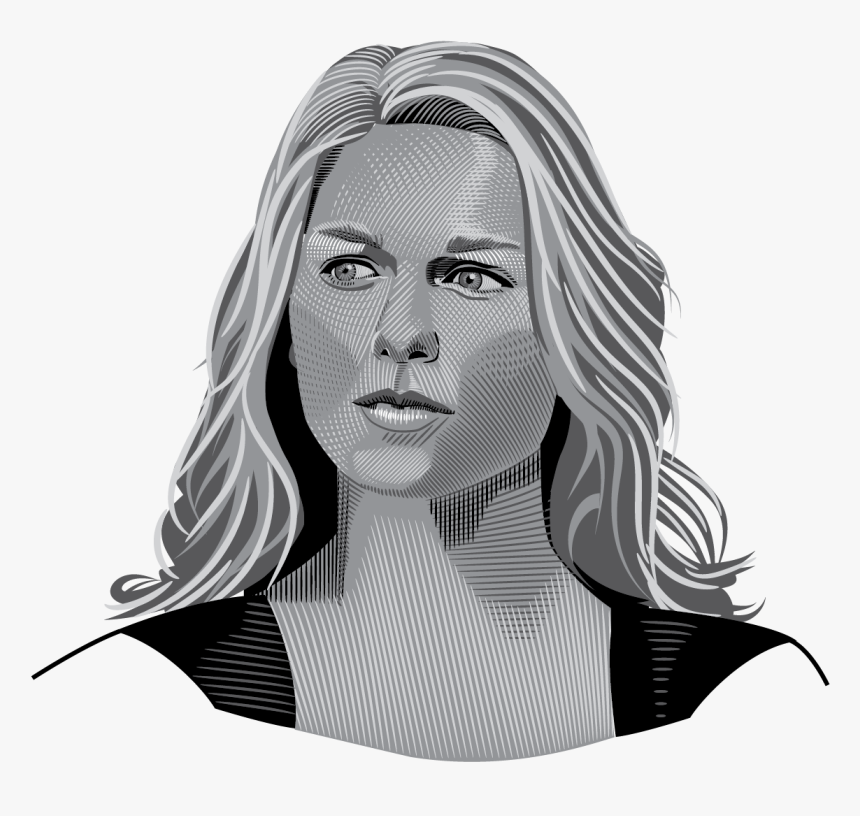 Sg Face Bw1 - Illustration, HD Png Download