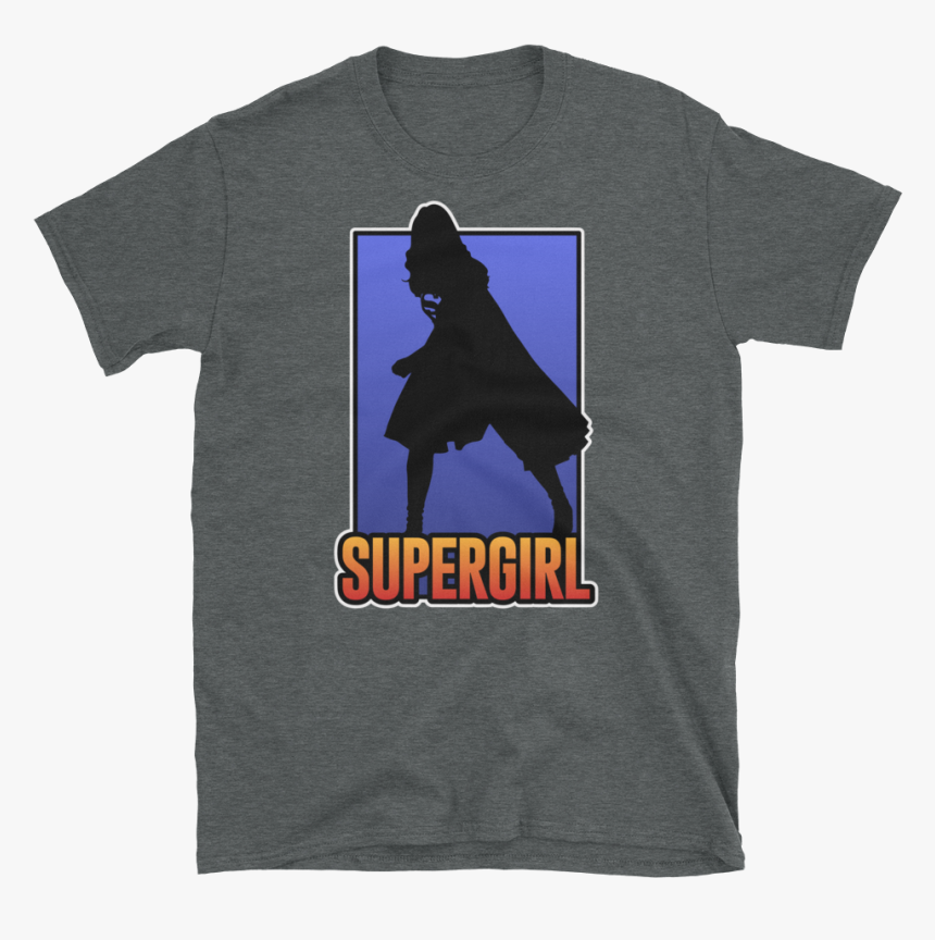 Image Of Supergirl Silhouette Tee T Shirt Palm Tree Logo Hd Png
