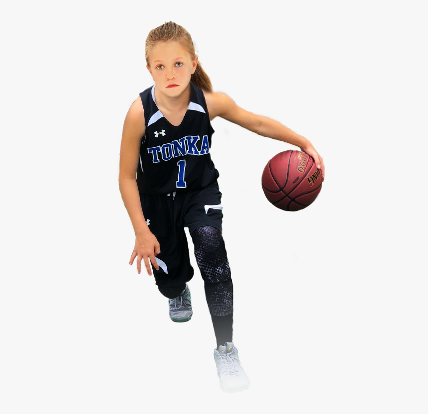 Minnetonka Girls Basketball - Youth Girl Playing Basketball, HD Png Download