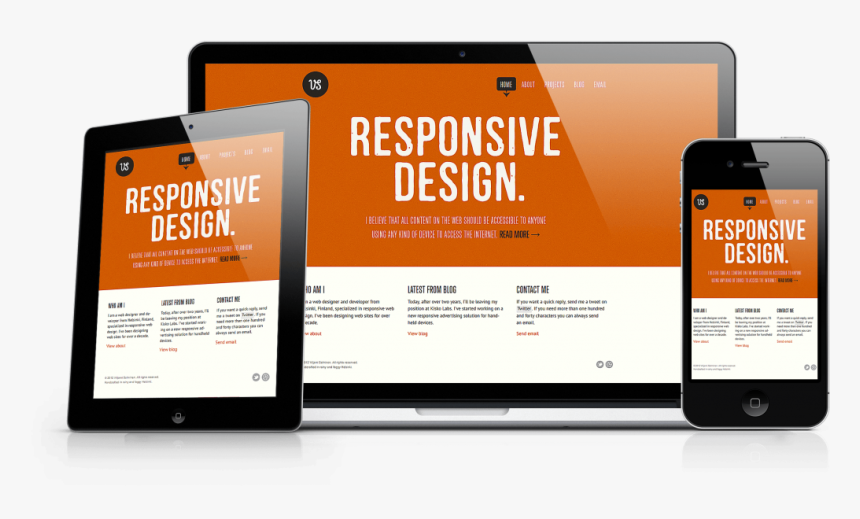 Orange County High Traffic And Responsive Websites - Responsive Web Design Company In Delhi, HD Png Download