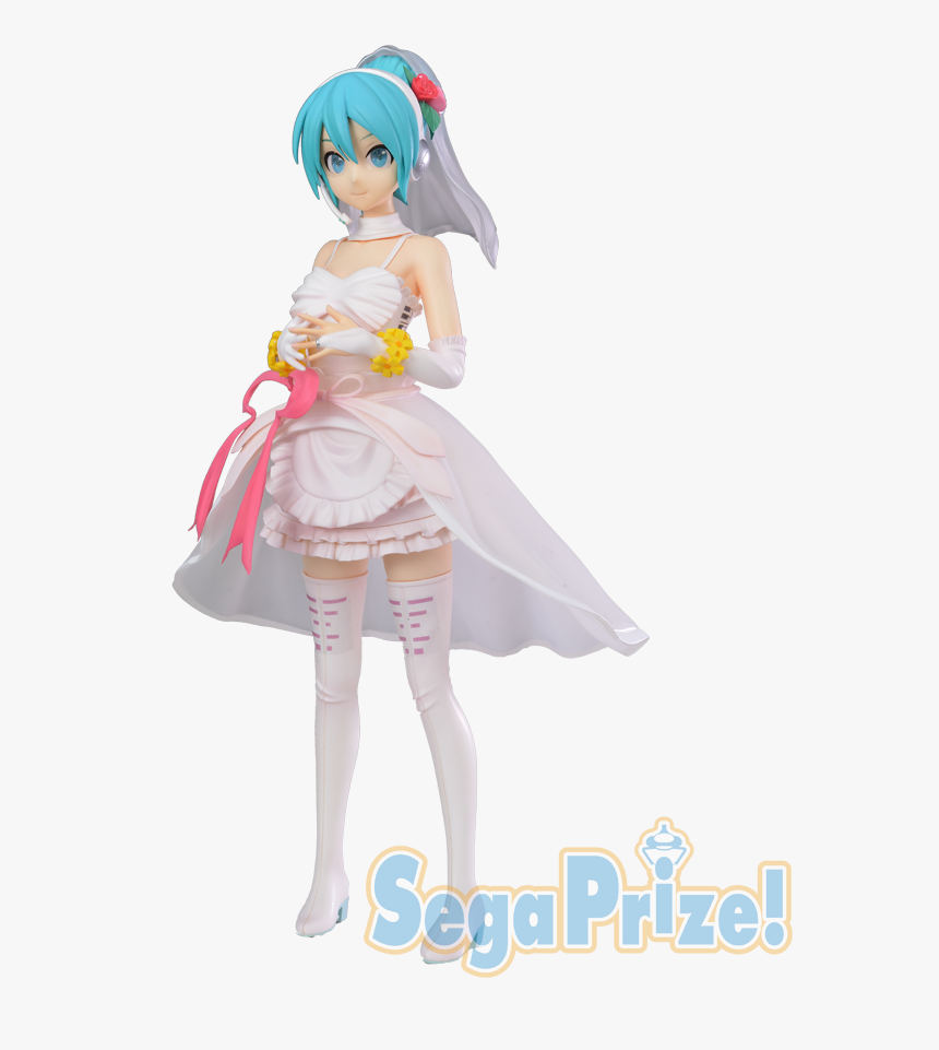 White Dress Miku Figure, HD Png Download