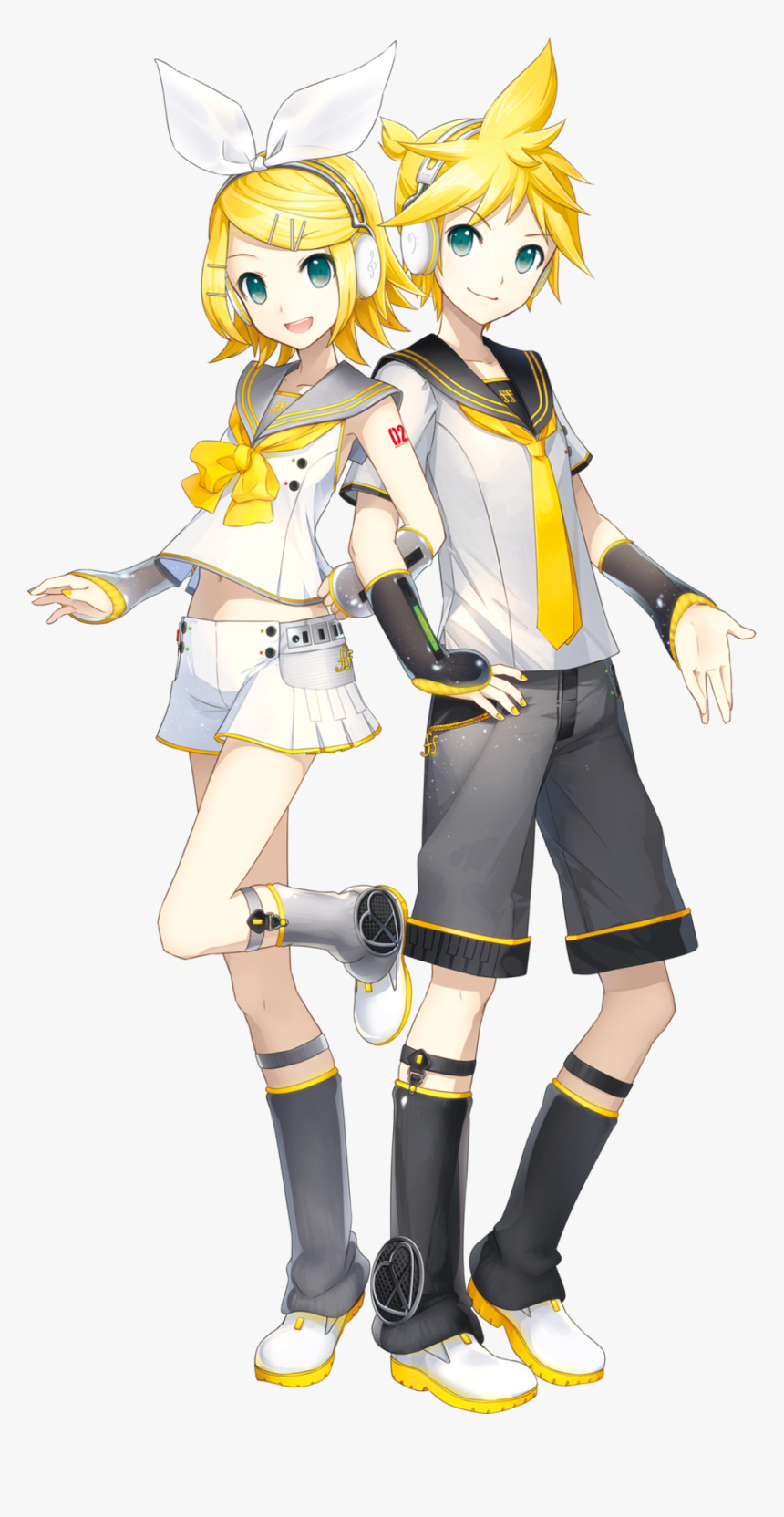 Clothing Yellow Human Hair Color Anime Cartoon Uniform - Kagamine Rin Len, HD Png Download