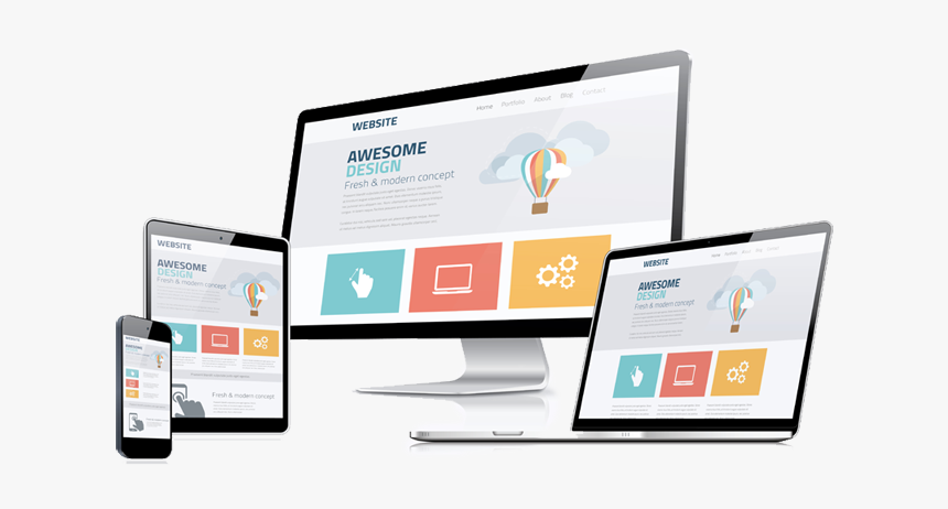 Responsive Website Buy Online - Website Creation, HD Png Download