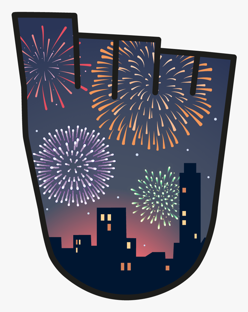November 2018 Wow Badge Fireworks - Fireworks, HD Png Download