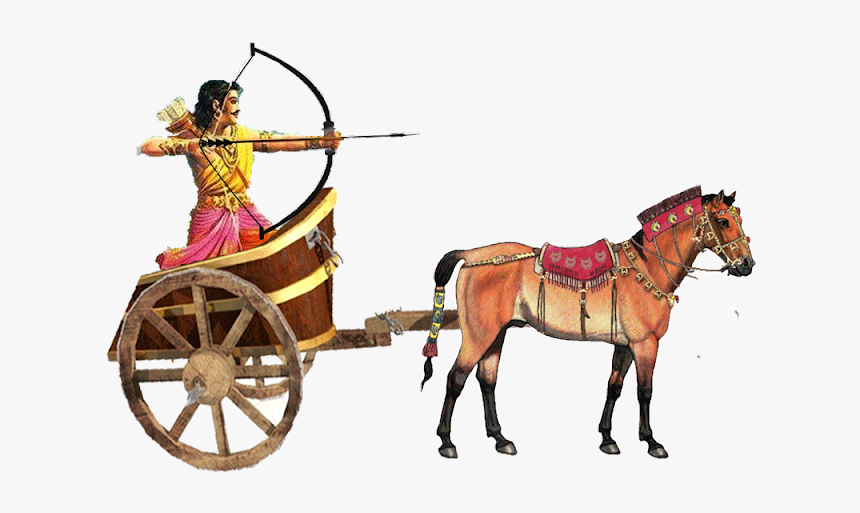 Arjuna On Chariot - Arjun Mahabharat Png Transparent, Png Download