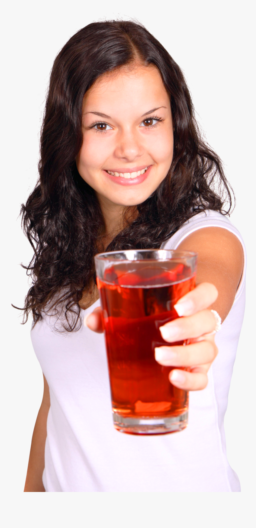 Young Girl With Glass Of Fresh Juice Png Image - Drink This Juice Everyday To Cleanse Your Kidneys Naturally, Transparent Png