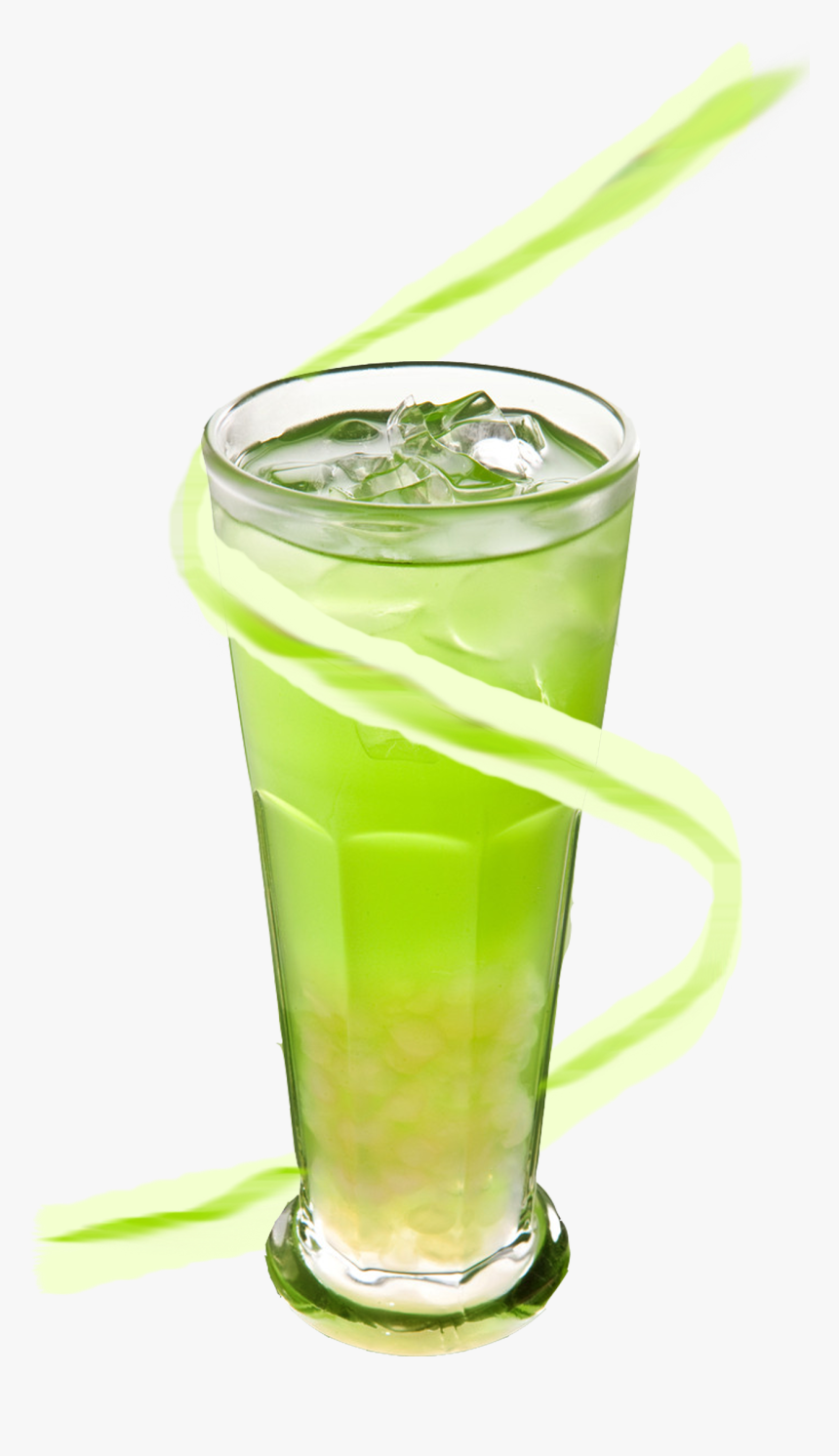 Green Apple Juice With Glass, HD Png Download