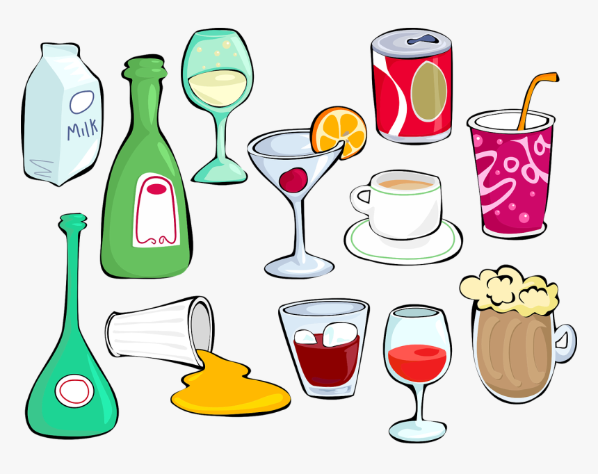 Drinkware,artwork,glass - Clipart Alcohol Drink, HD Png Download