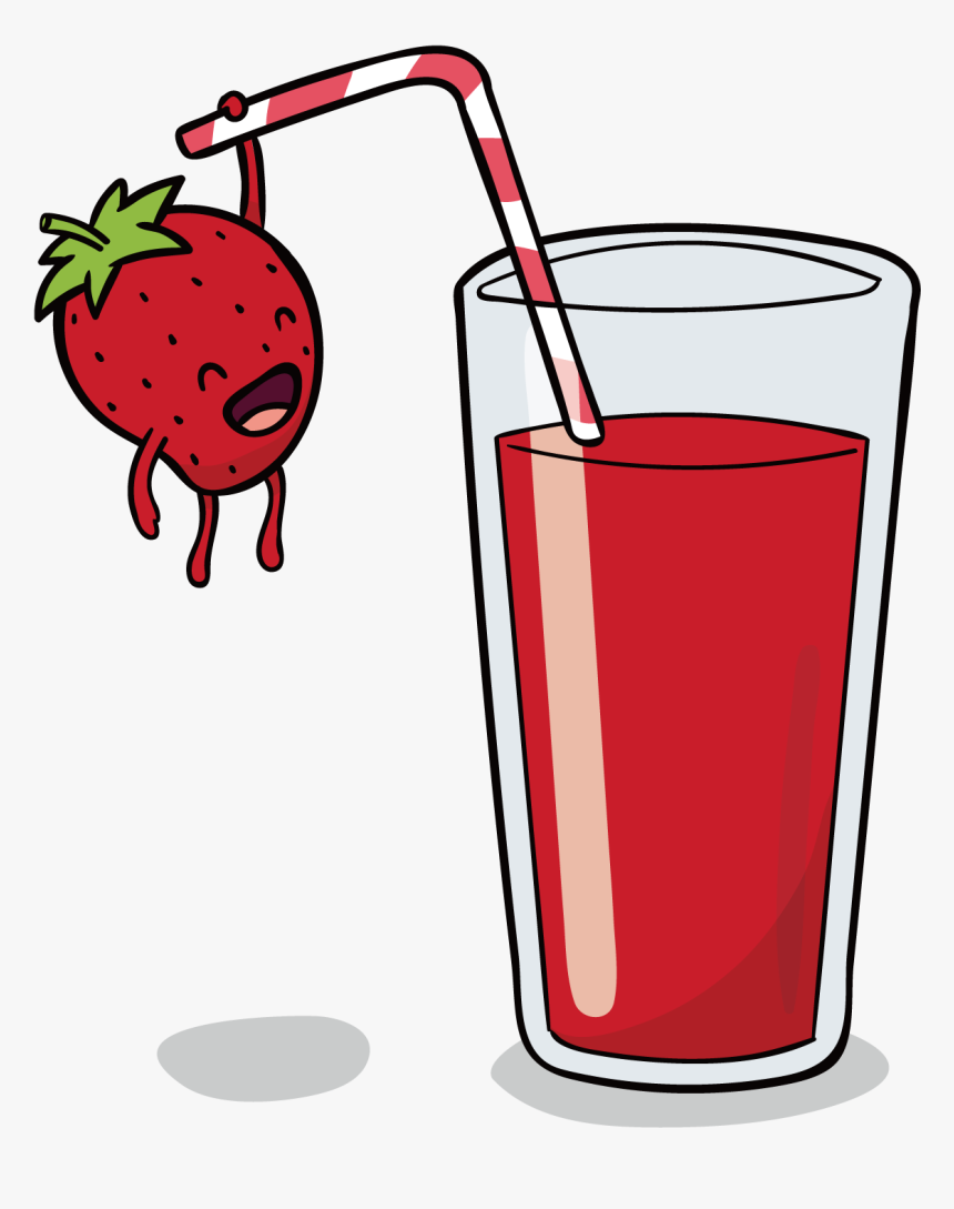 Strawberry Juice Clipart, HD Png Download