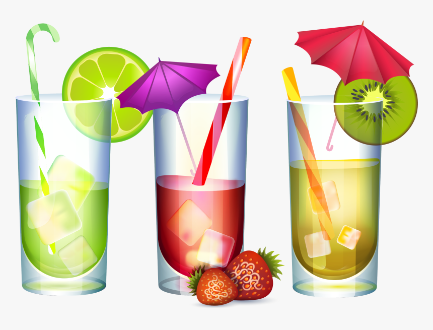 Strawberry Juice Euclidean Vector - Batida, HD Png Download