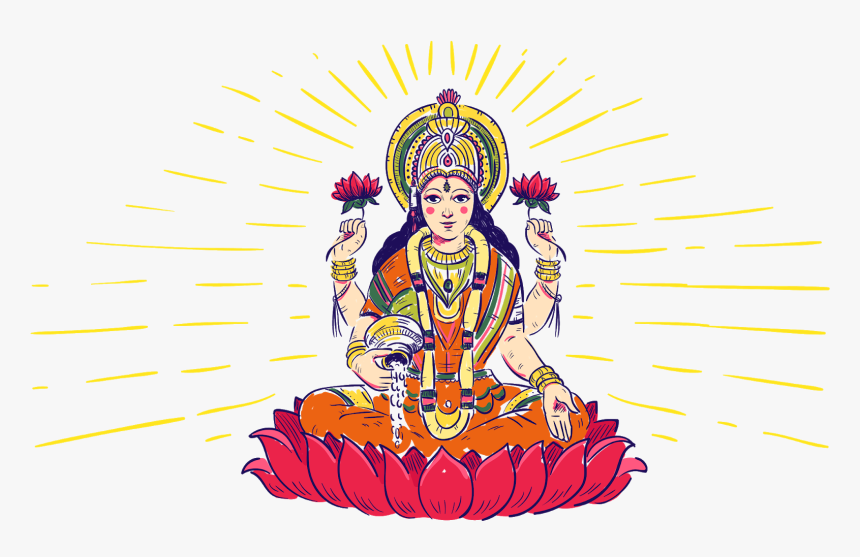 Indian God Lakshmidevi - Org Lakshmi, HD Png Download
