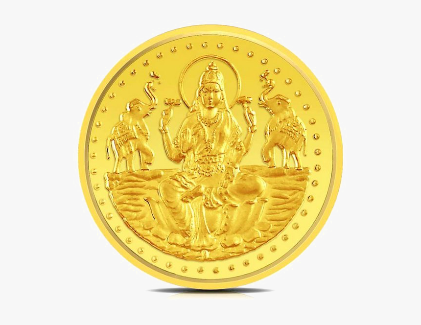 Lakshmi Gold Coin Png Pic - Gold Coin Images Png, Transparent Png