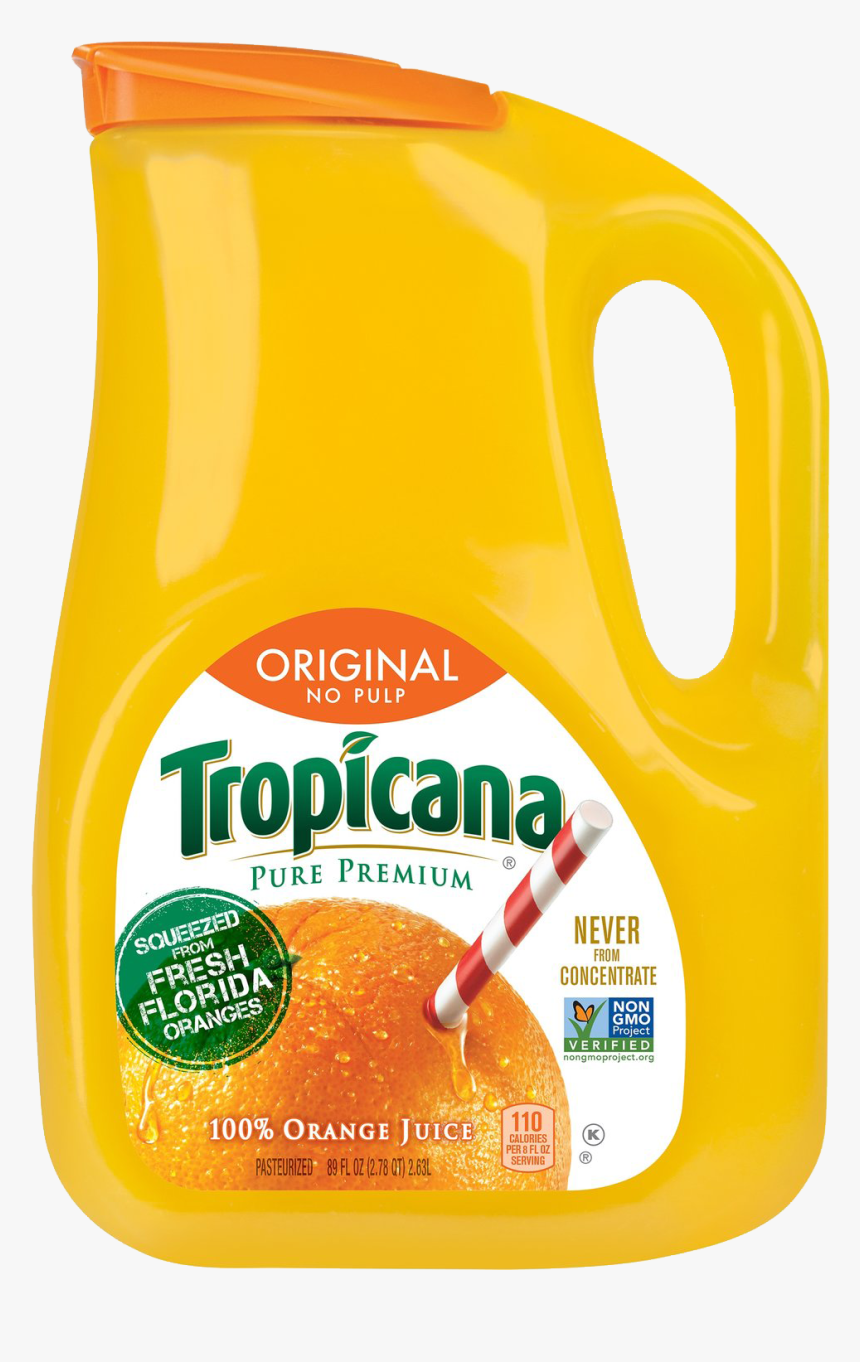 Tropicana Juice No Background - Orange Juice Plastic Containers, HD Png Download