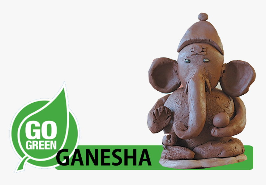 Clay Ganesha Idol Png, Transparent Png