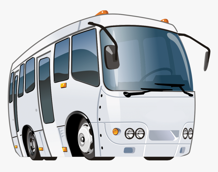 Bus Animation Cartoon - Cartoon Bus, HD Png Download