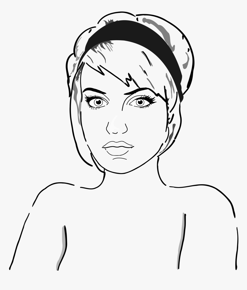 Sexy Sara Clip Arts - Sexy Female Cartoon Drawings, HD Png Download