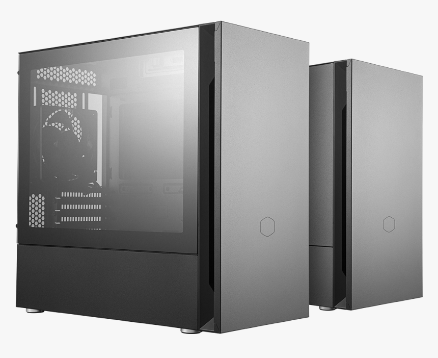 Seamless Tempered Glass Or Sound-dampened Steel - Cooler Master Silencio S400, HD Png Download