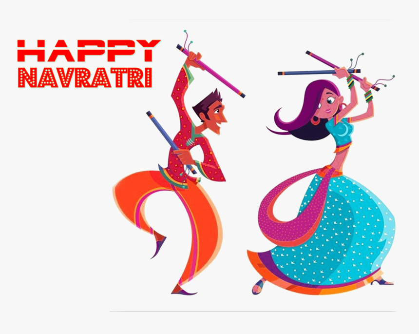 Navratri Garba , Png Download - Navratri Dandiya, Transparent Png