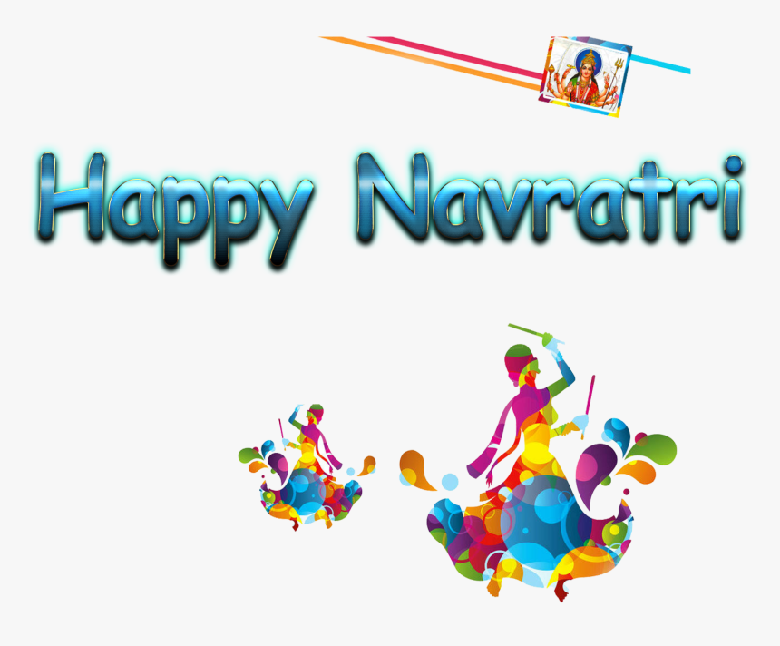 Garba Happy Navratri Wishes , Png Download - Happy Navratri Png, Transparent Png