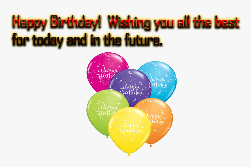 1st Birthday Wishes Png Free Background - Balloon, Transparent Png