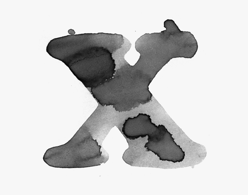 Cooper Watercolor Font - Letter X In Watercolor, HD Png Download