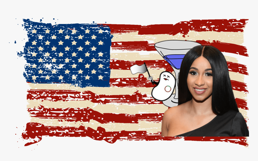 American Flag Vintage Png, Transparent Png