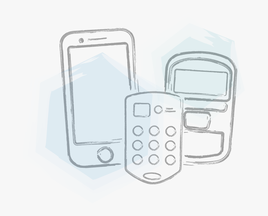 Devices Watercolor Med - Clicker Phone, HD Png Download