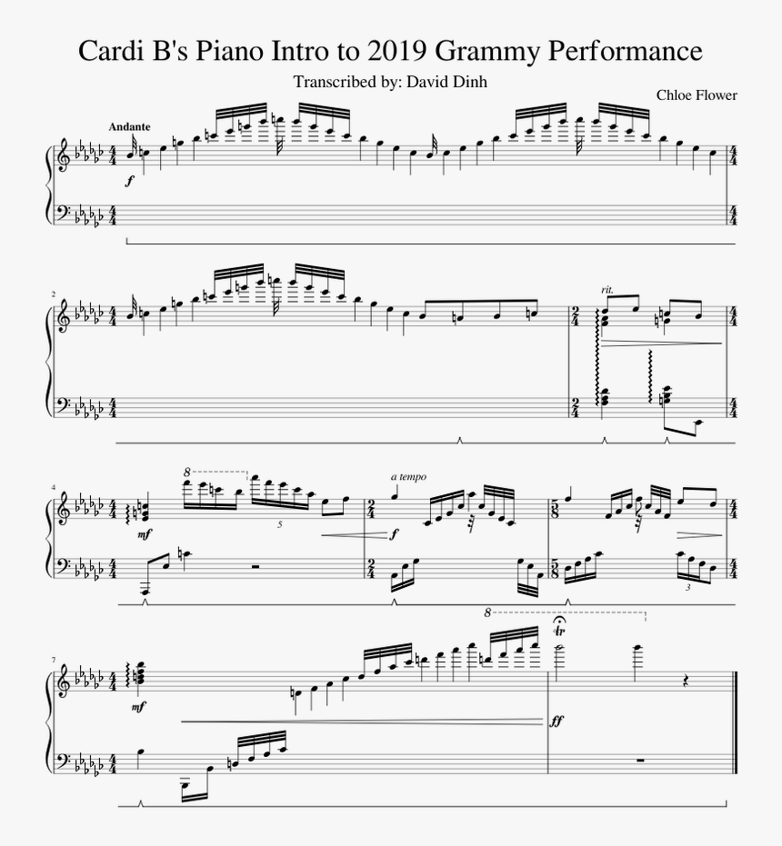 Chloe Flower Get What You Get Sheet Music, HD Png Download