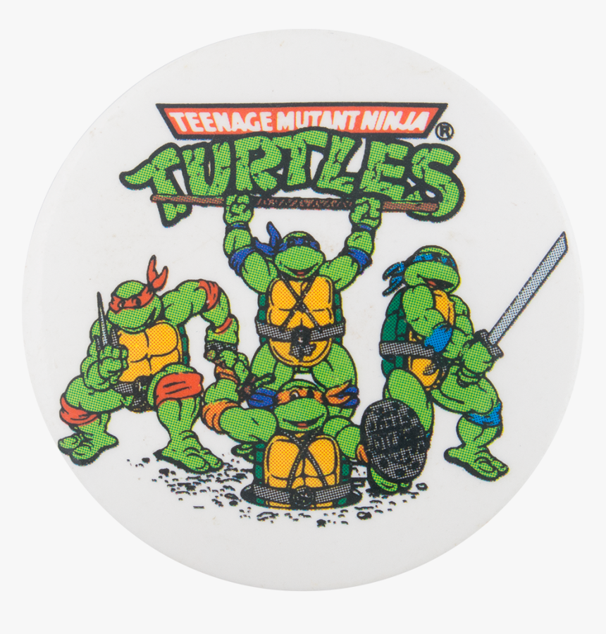 Teenage Mutant Ninja Turtles Entertainment Button Museum - Teenage Mutant Ninja Turtles Button, HD Png Download