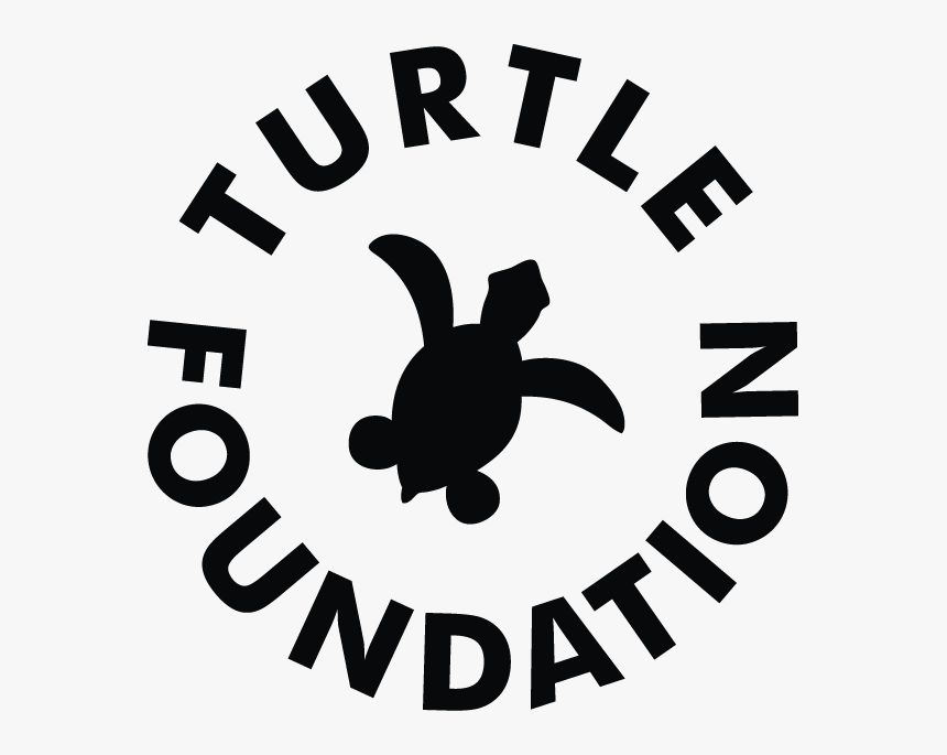Logo Turtlefoundation Black 150dpi Bg-transparent - Turtle Foundation, HD Png Download