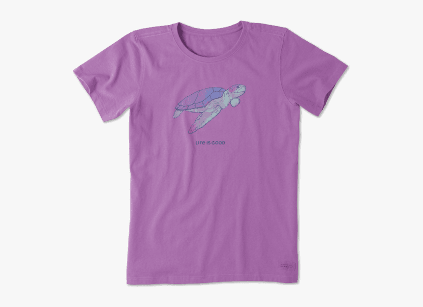 Women S Engraved Sea Turtle Crusher Tee - T Shirt, HD Png Download