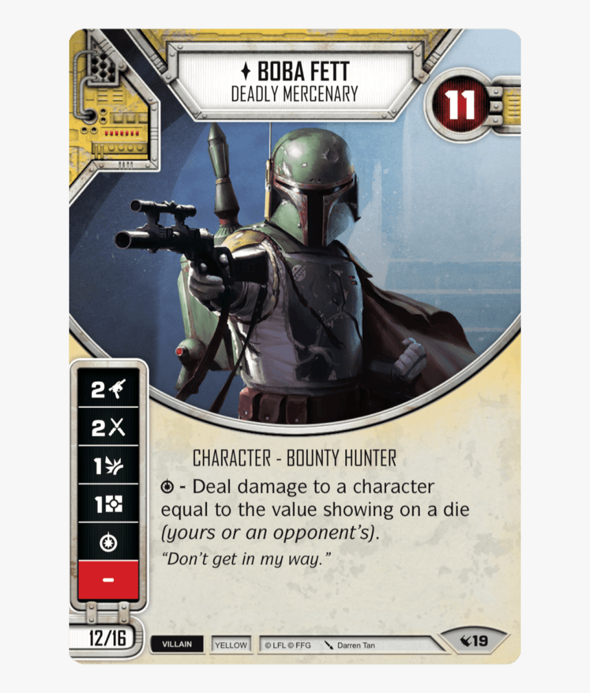 Star Wars Destiny Boba Fett Starter, HD Png Download
