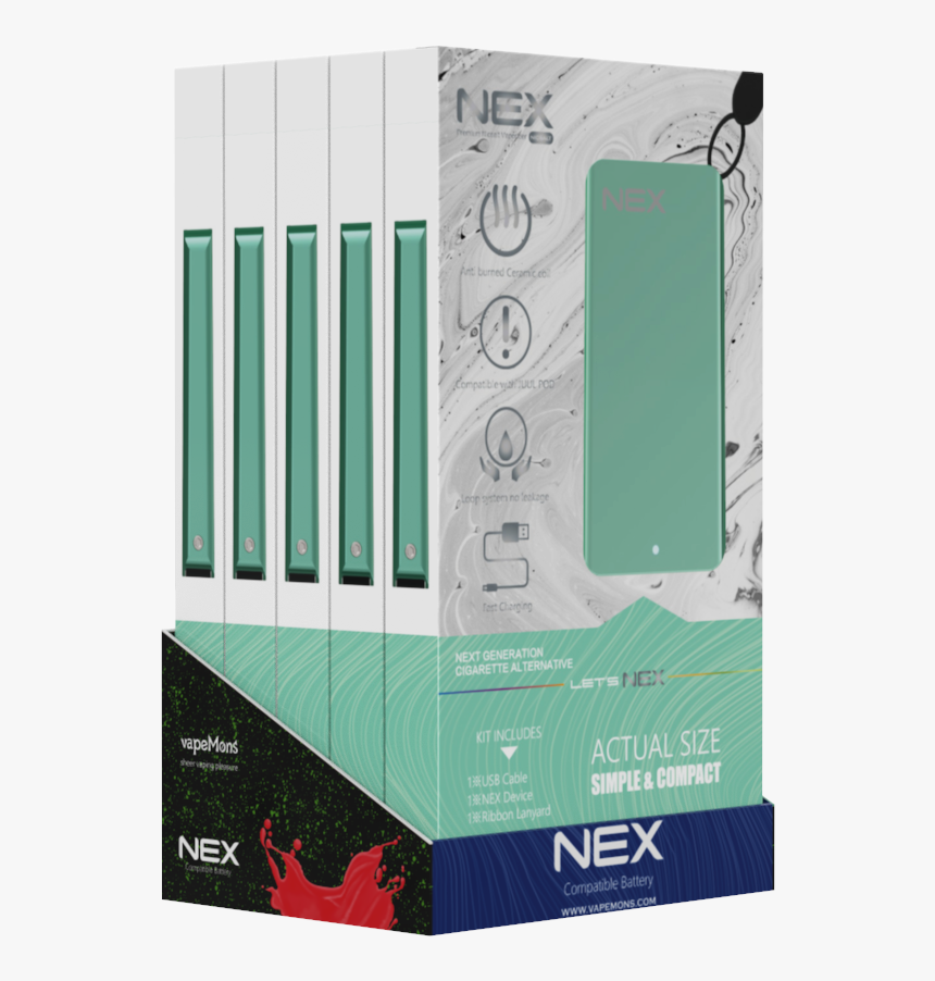 Vapemons Nex Vape Pod Battery Starter Vape Kit Pod - Paper, HD Png Download