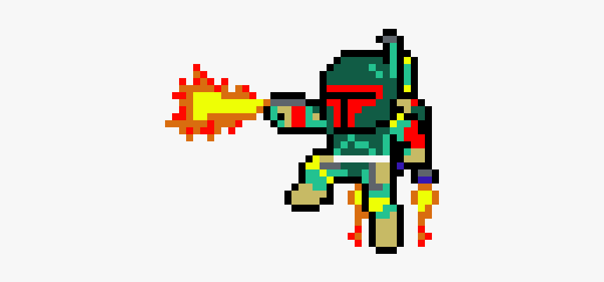 Pixel Art Boba Fett, HD Png Download
