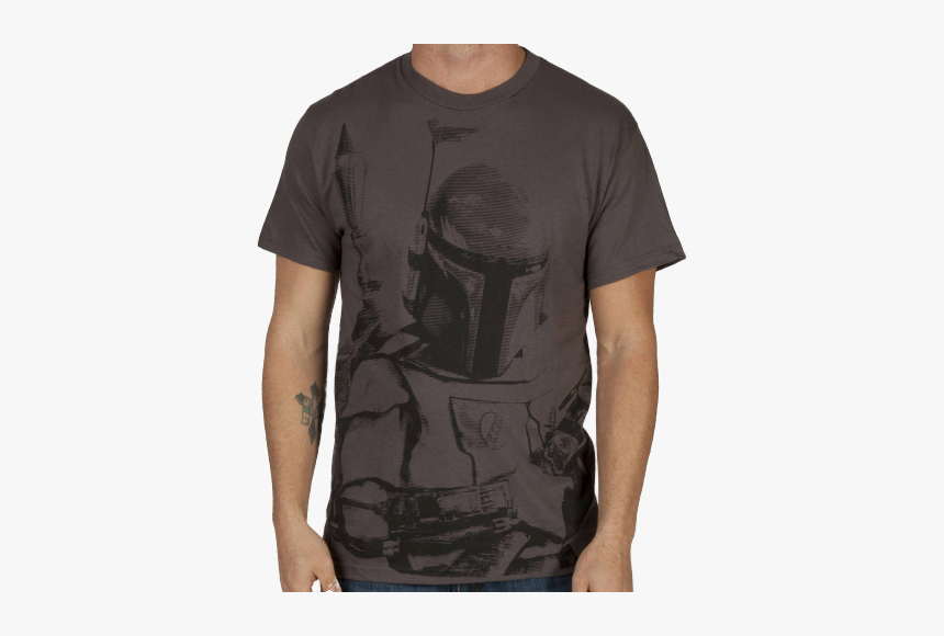 Charcoal Boba Fett Shirt - Boba Fett, HD Png Download