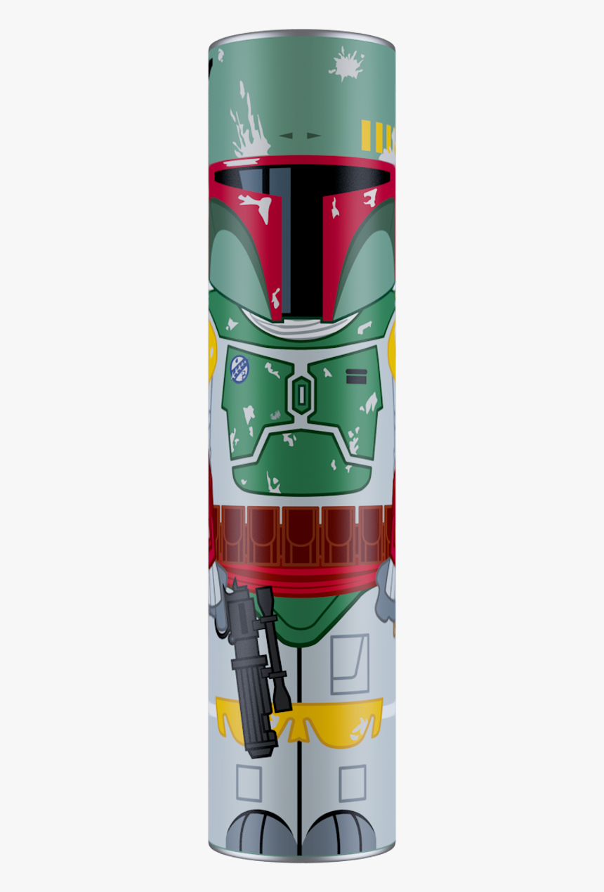Boba Fett Star Wars Mimopowertube 2600mah Portable - Superhero, HD Png Download