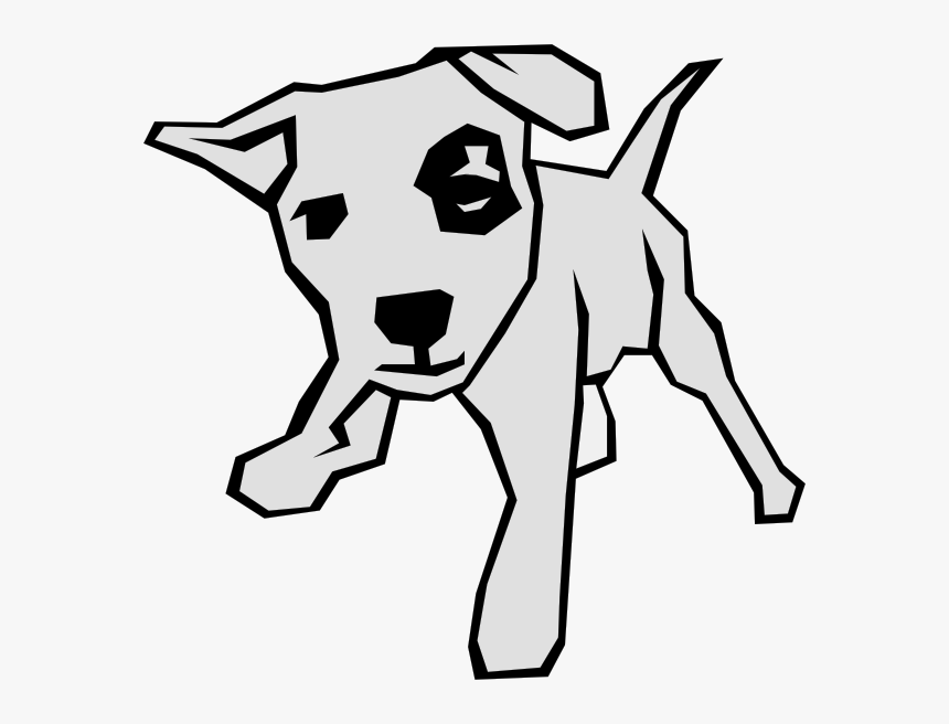Dog 03 Drawn With Straight Lines Svg Clip Arts - Straight Line Drawing Dog, HD Png Download