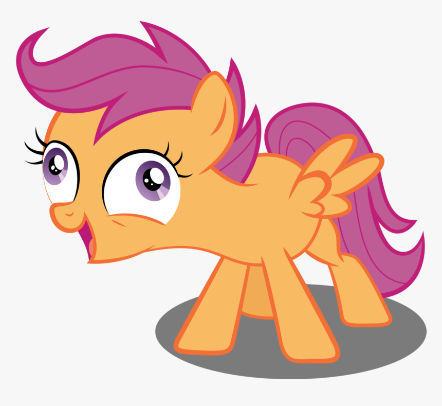 Clip Art Crazy Background - My Little Pony Scootaloo Png, Transparent Png