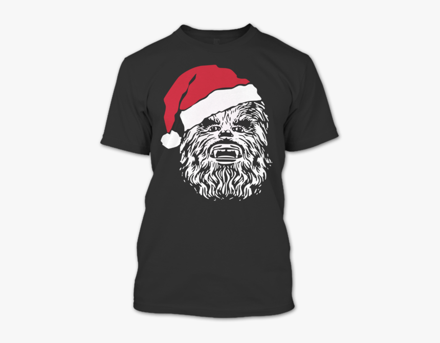 A Black T-shirt With The Shopify Logo - Christmas Ugly Sweater Star Wars, HD Png Download